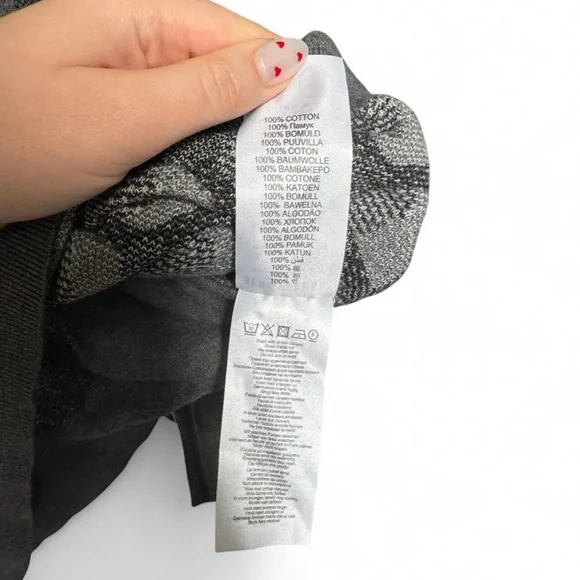 Ben Sherman Grey Geometric Jacquard Knit Sweater - Mens Size Large - Mod Style - Picture 5 of 6